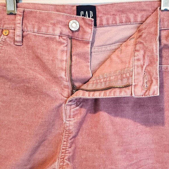 GAP Women Shorts Stretch 12 Corduroy Pastel Raw Hem Farmer's Daughter Romantic - Picture 2 of 12